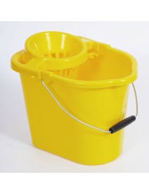 14 Litre Plastic mop Bucket - Yellow